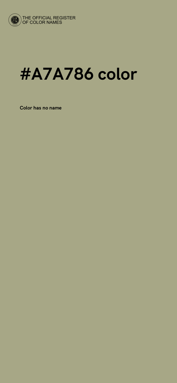 #A7A786 color image