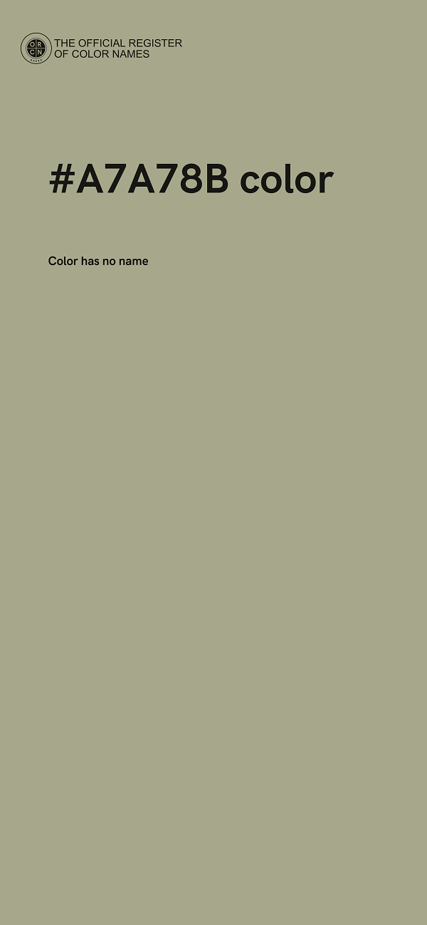 #A7A78B color image