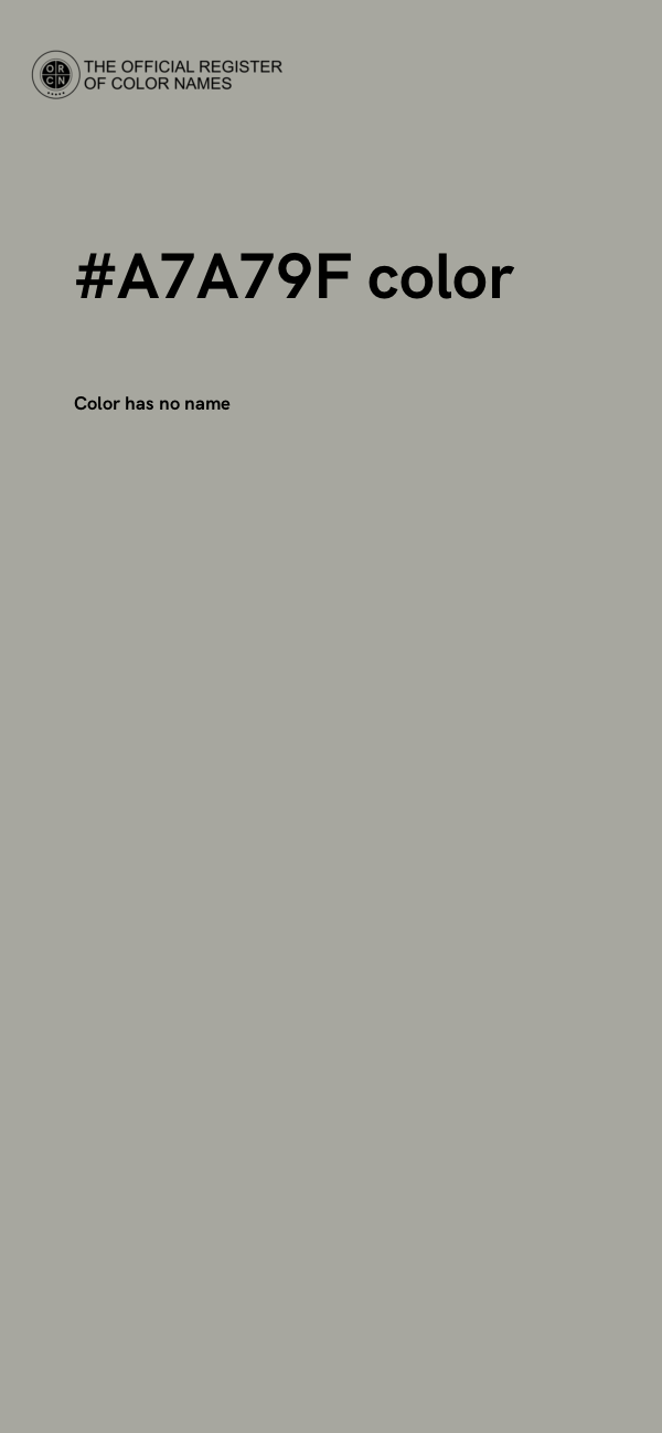 #A7A79F color image