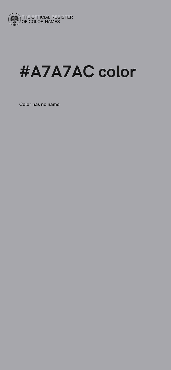 #A7A7AC color image