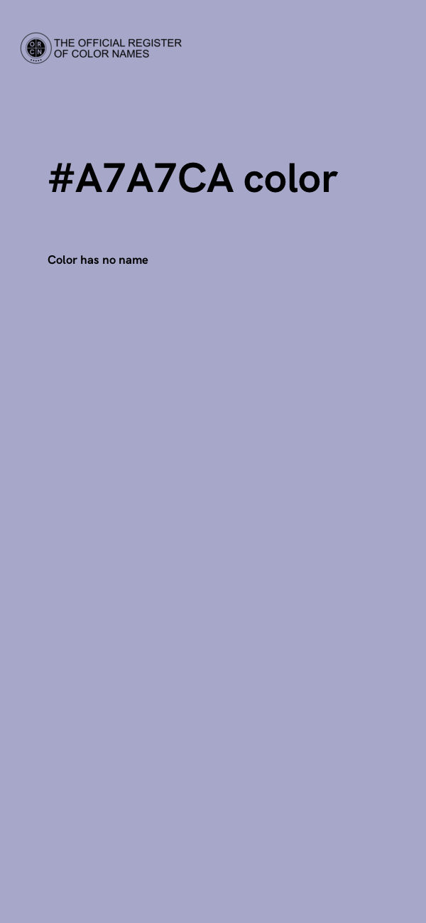 #A7A7CA color image