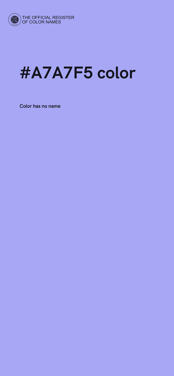 #A7A7F5 color image