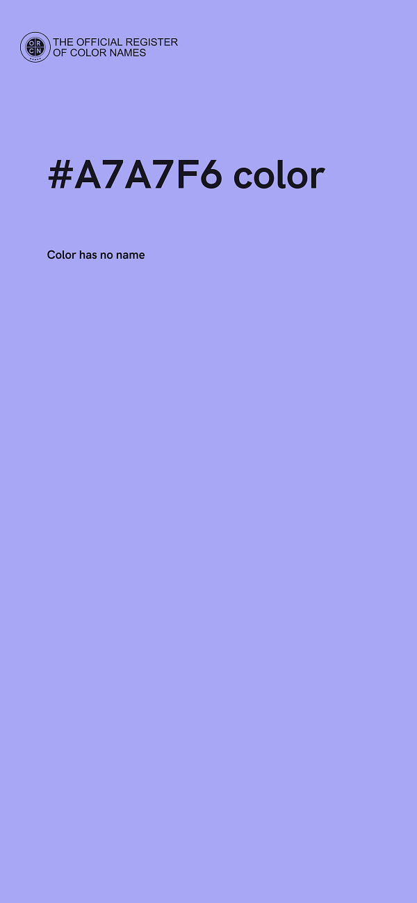 #A7A7F6 color image