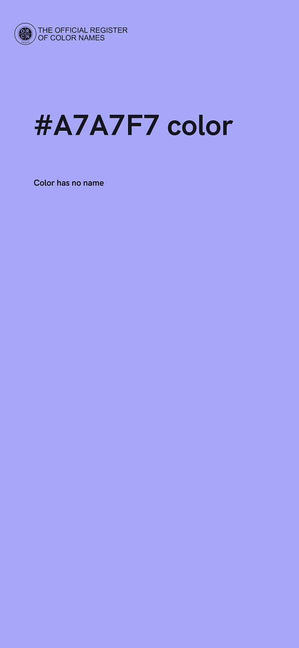 #A7A7F7 color image