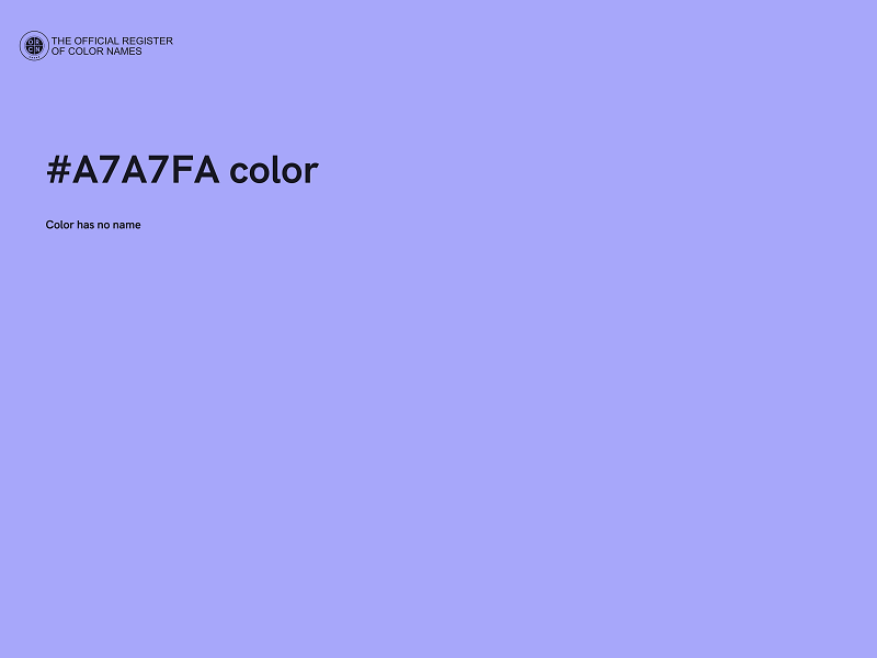 #A7A7FA color image