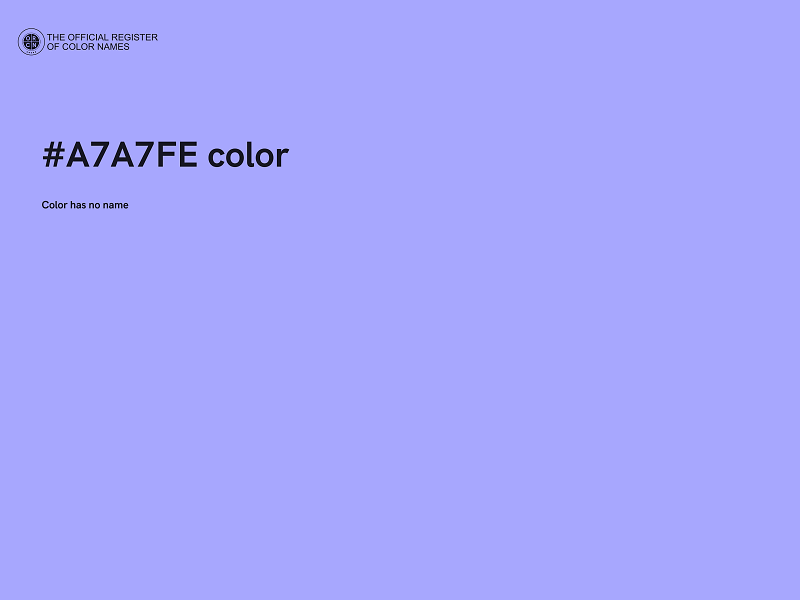 #A7A7FE color image