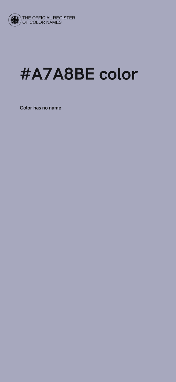 #A7A8BE color image