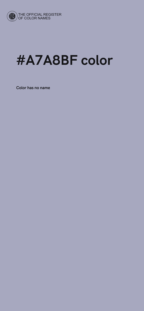 #A7A8BF color image