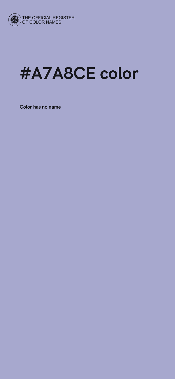 #A7A8CE color image