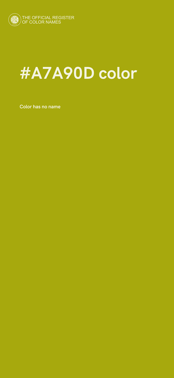 #A7A90D color image