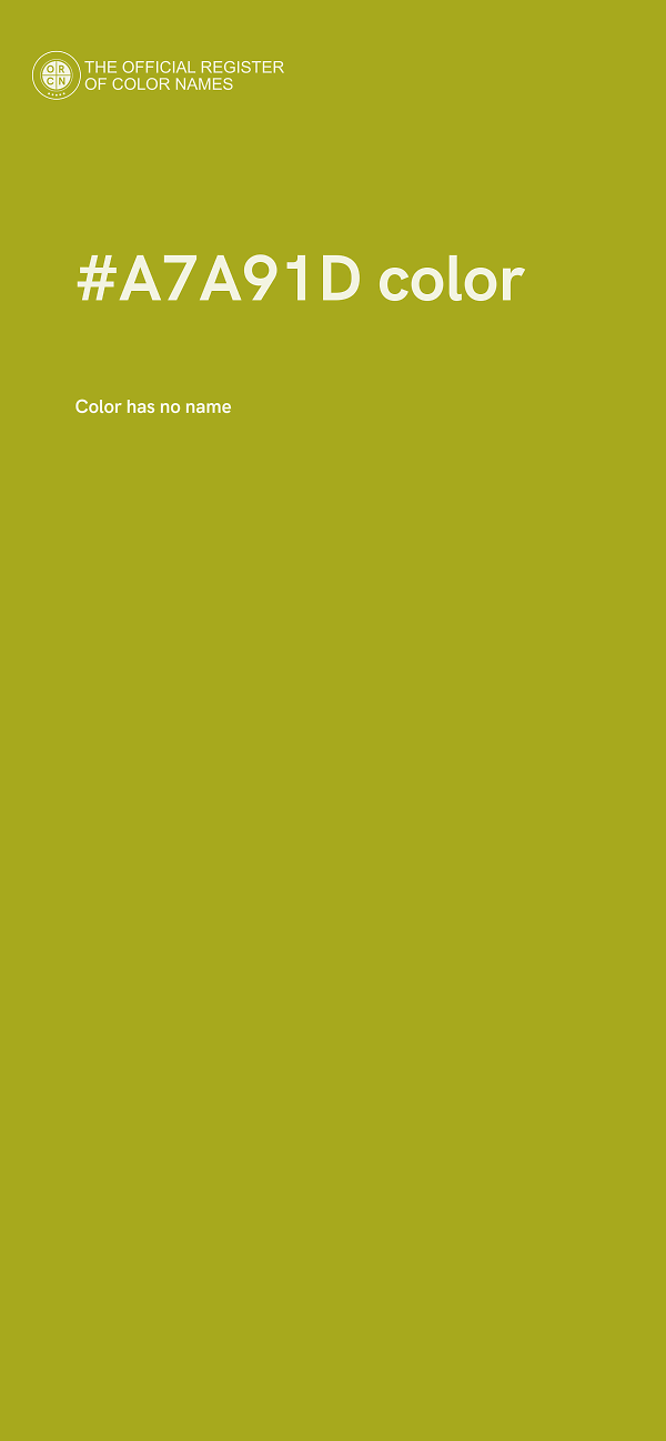 #A7A91D color image