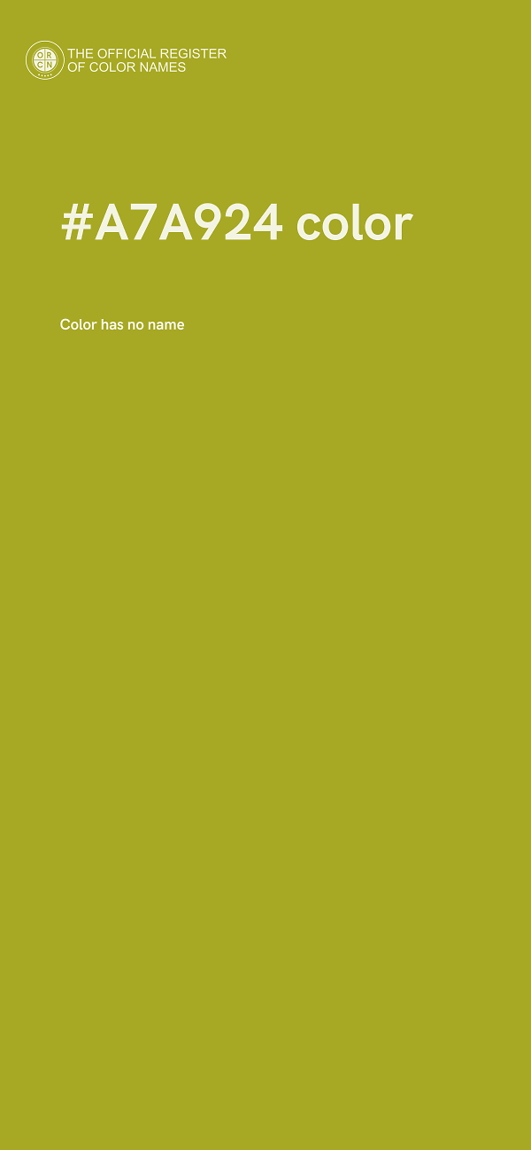 #A7A924 color image