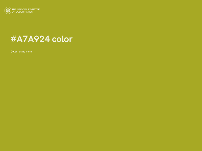 #A7A924 color image