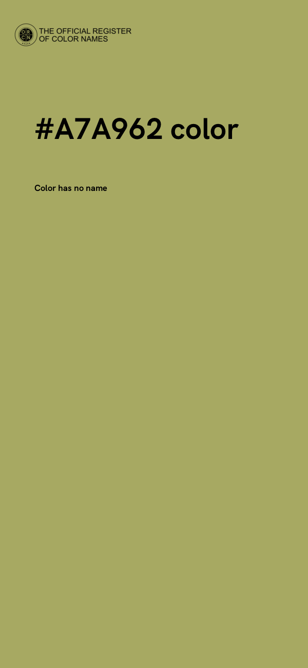 #A7A962 color image