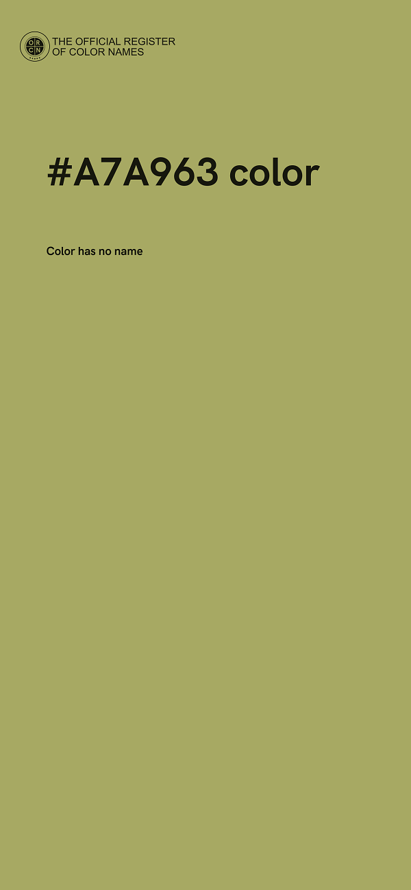 #A7A963 color image
