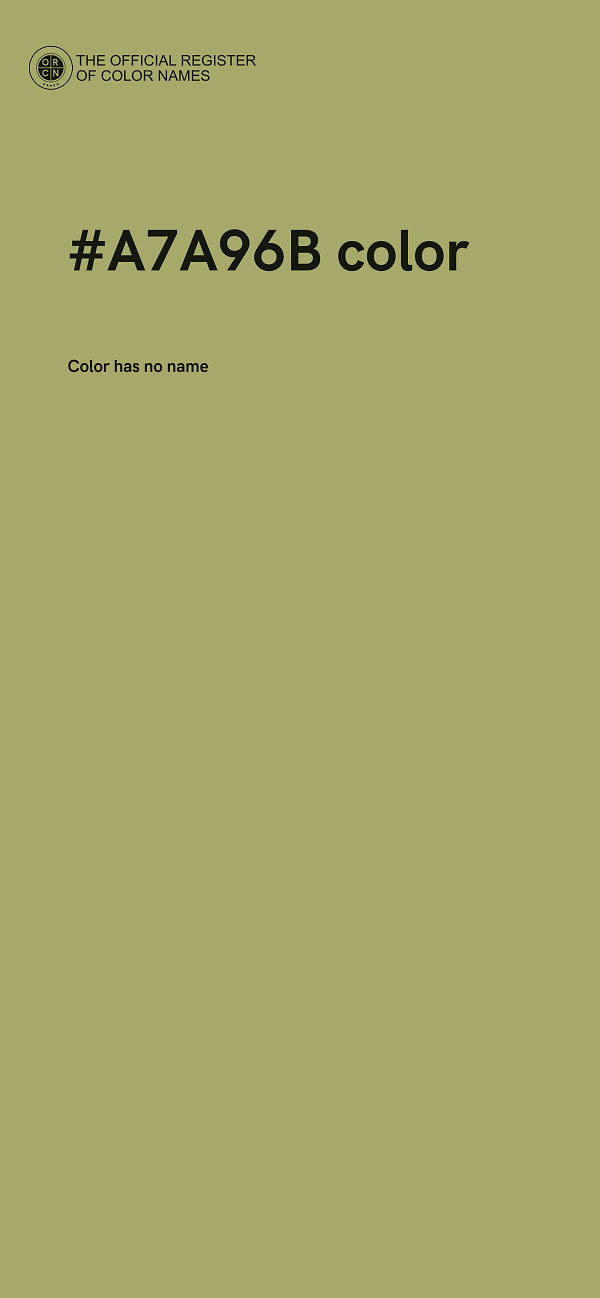 #A7A96B color image