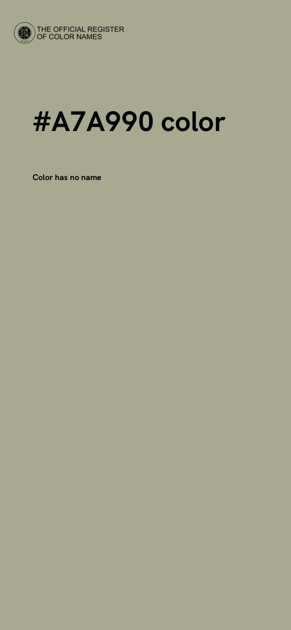 #A7A990 color image