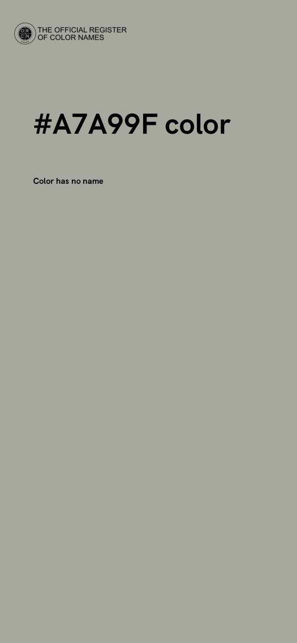 #A7A99F color image