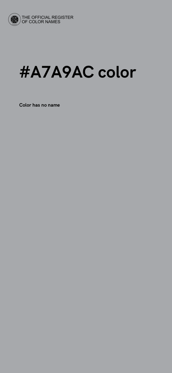 #A7A9AC color image