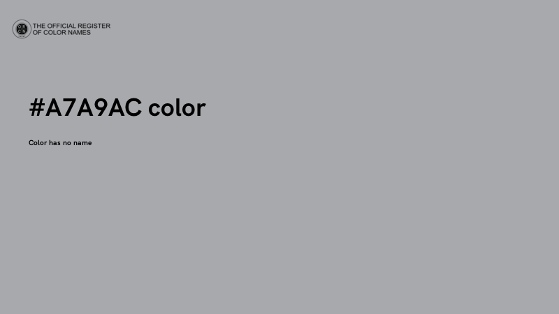 #A7A9AC color image