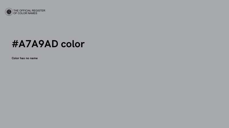 #A7A9AD color image