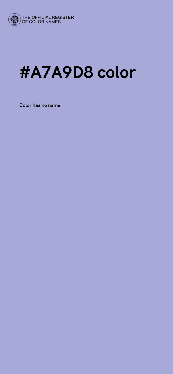 #A7A9D8 color image