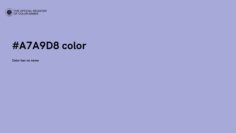 #A7A9D8 color image