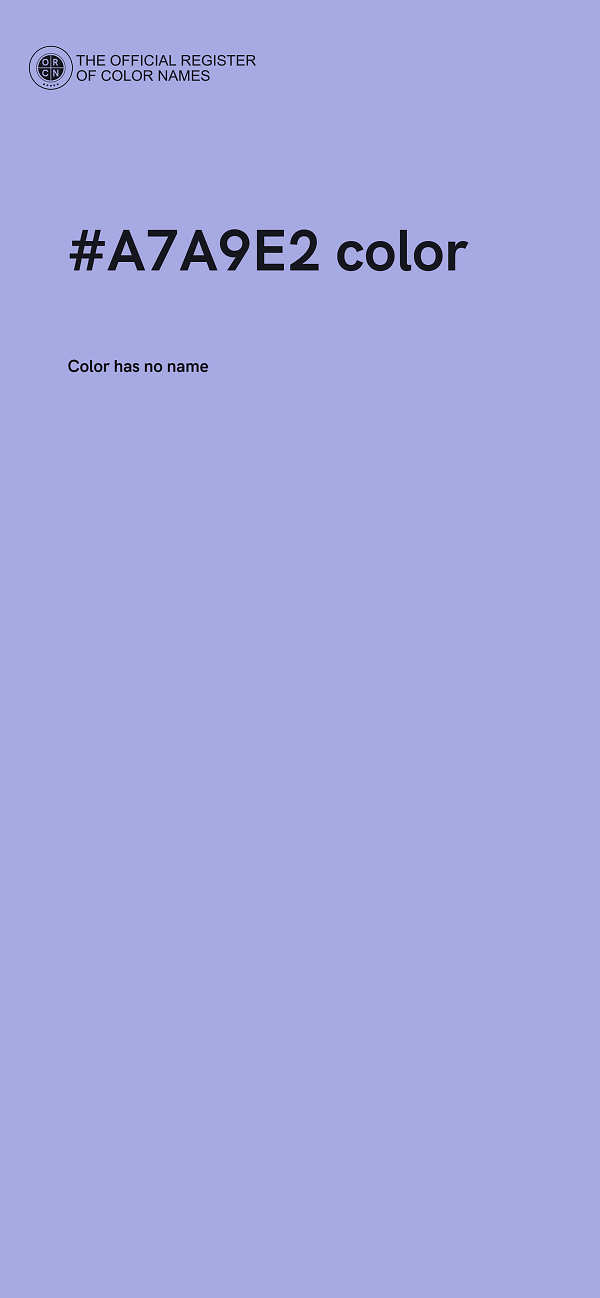 #A7A9E2 color image