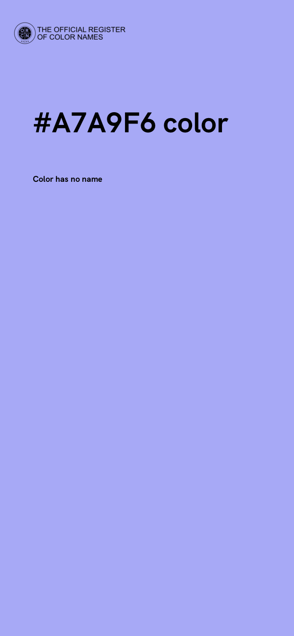 #A7A9F6 color image