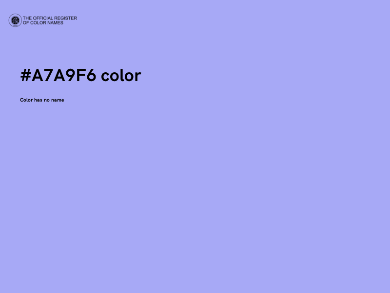 #A7A9F6 color image