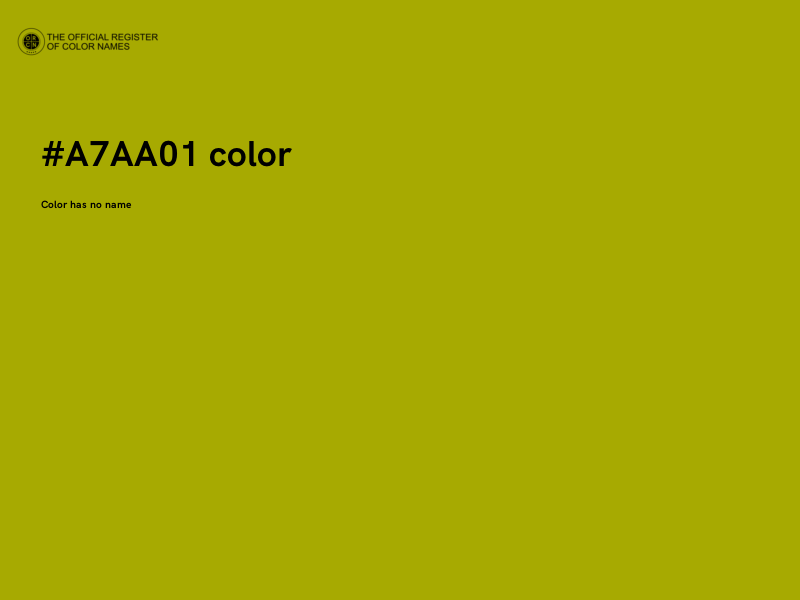 #A7AA01 color image