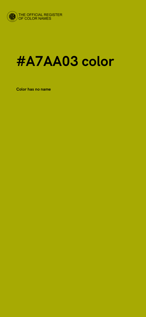 #A7AA03 color image