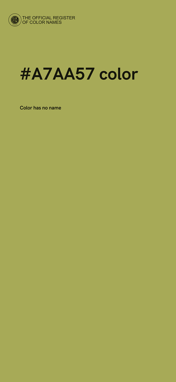 #A7AA57 color image