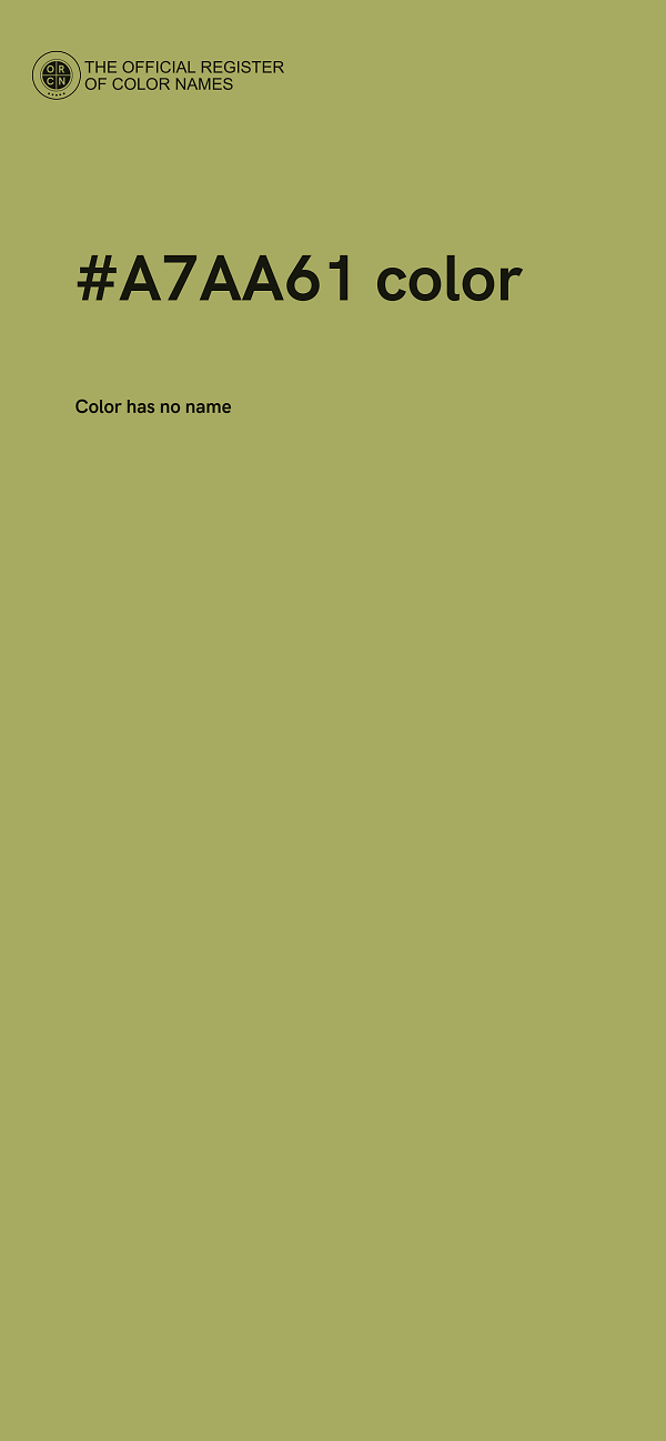 #A7AA61 color image