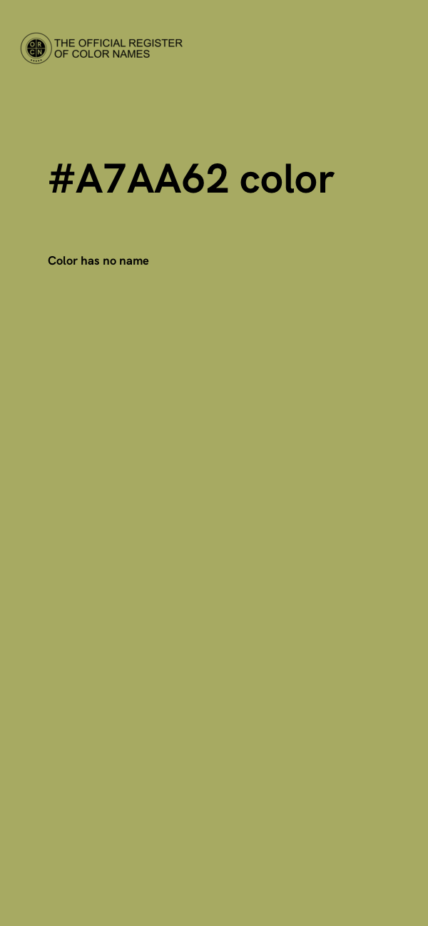 #A7AA62 color image