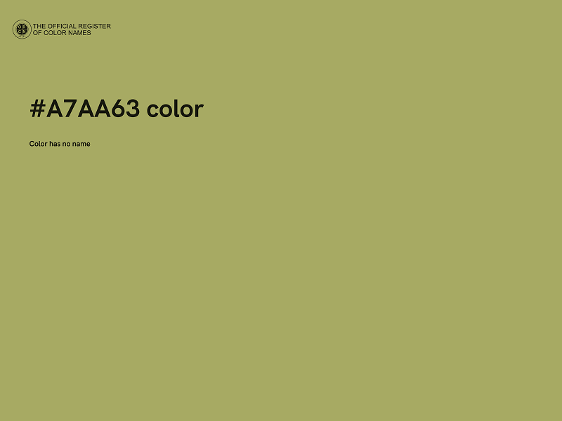 #A7AA63 color image