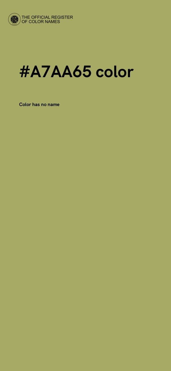 #A7AA65 color image