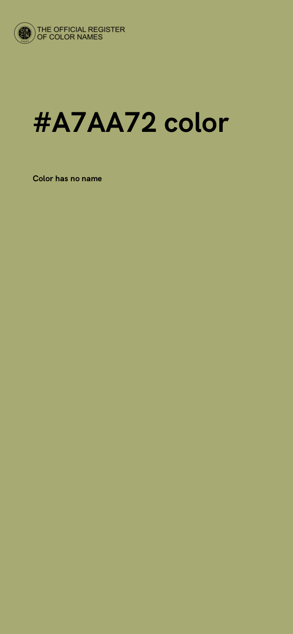 #A7AA72 color image
