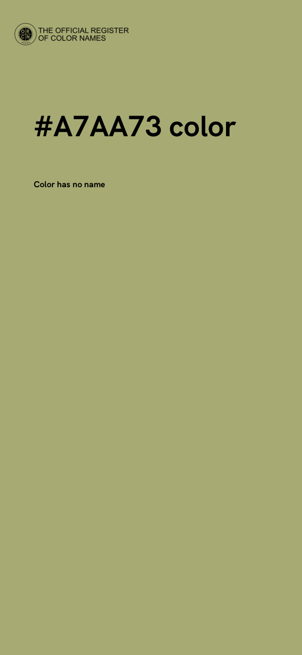 #A7AA73 color image