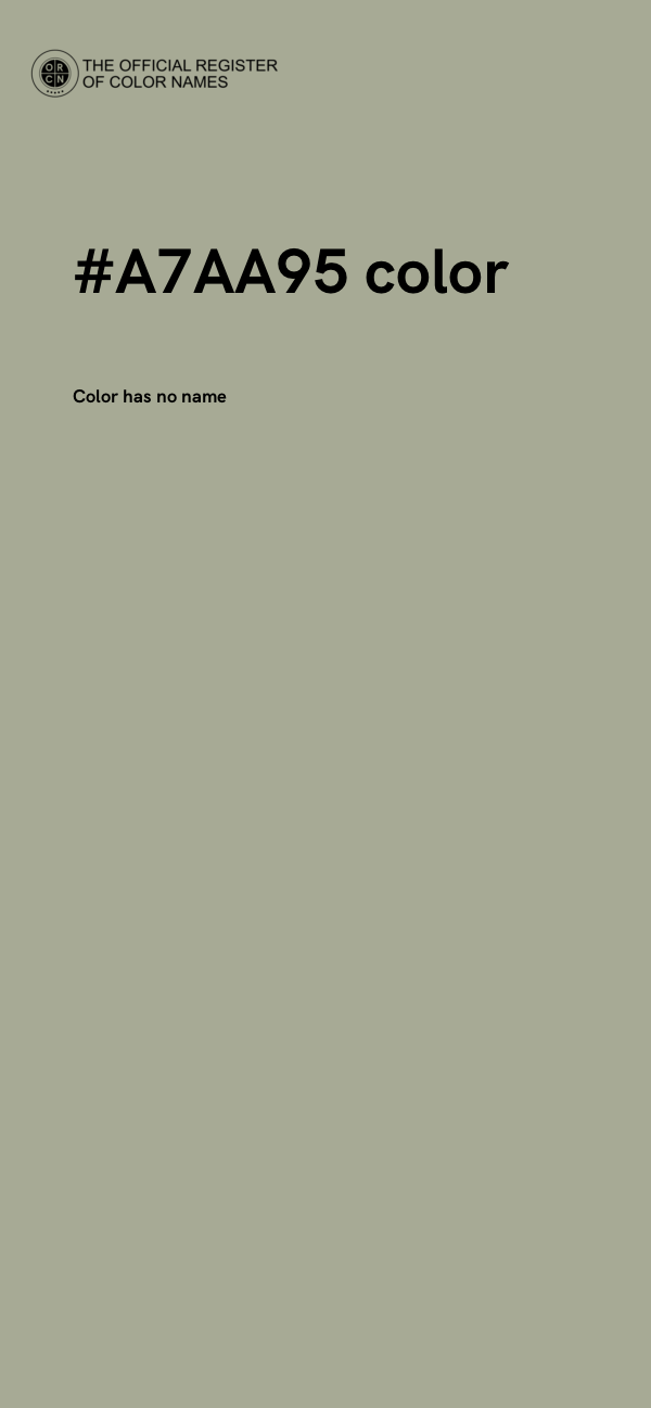 #A7AA95 color image