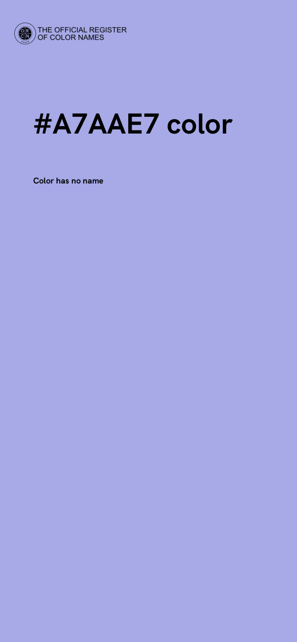 #A7AAE7 color image