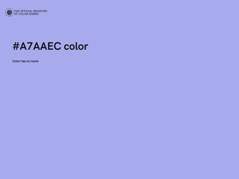 #A7AAEC color image