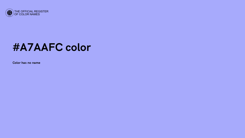 #A7AAFC color image