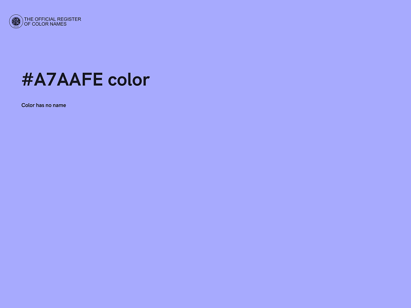 #A7AAFE color image