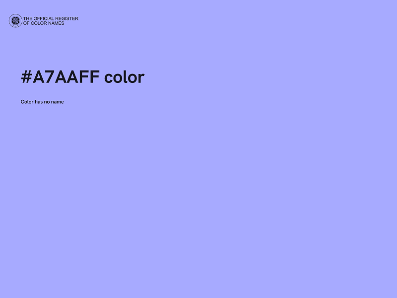 #A7AAFF color image