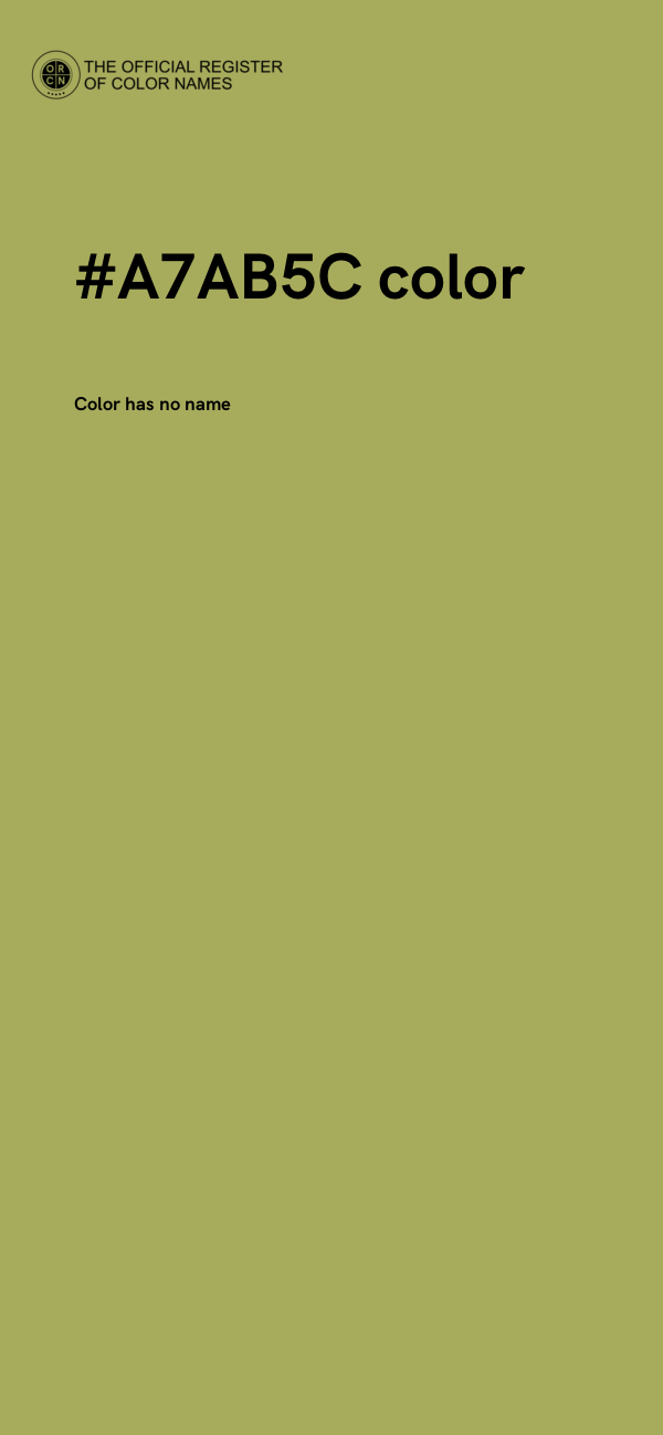 #A7AB5C color image