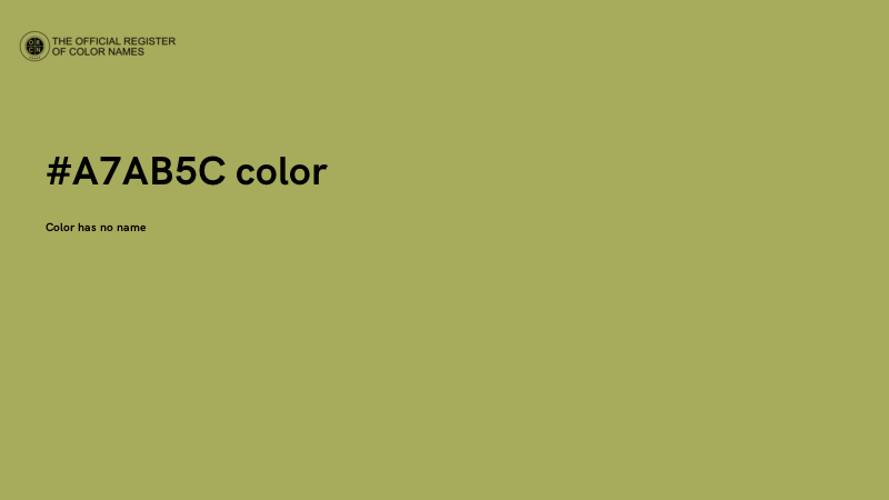 #A7AB5C color image
