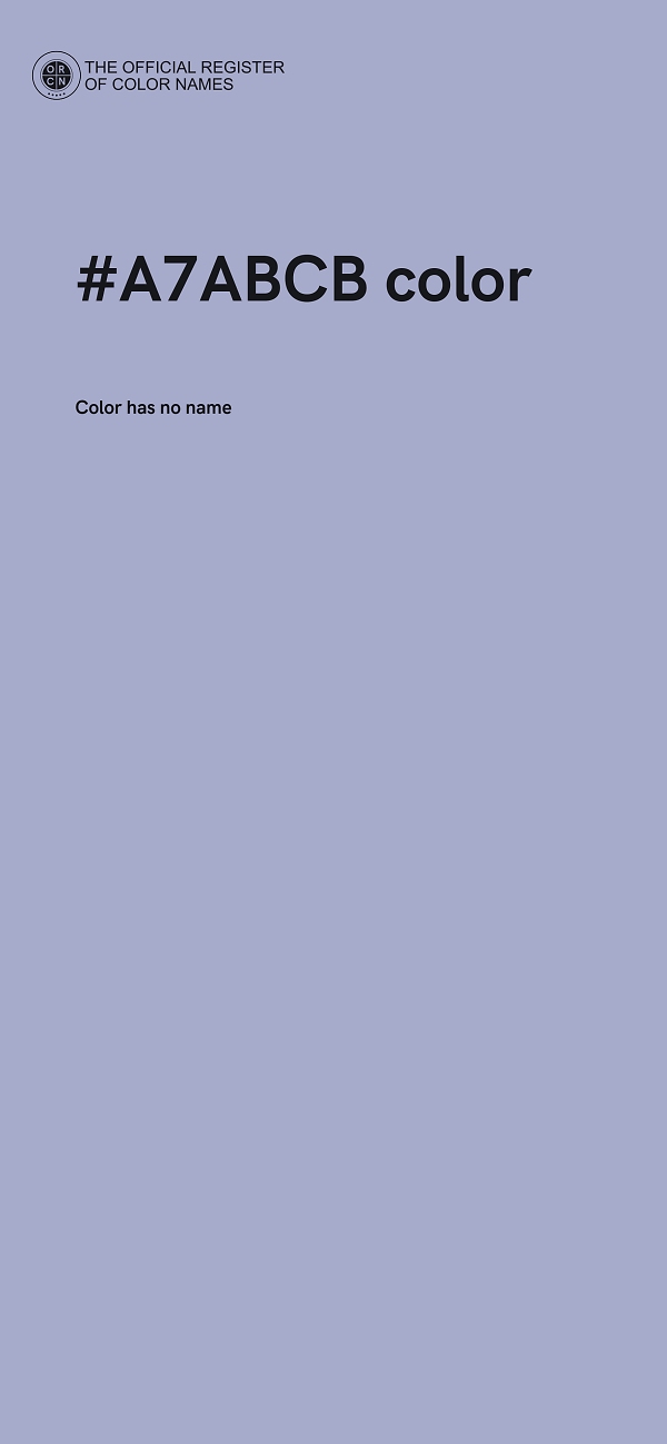 #A7ABCB color image