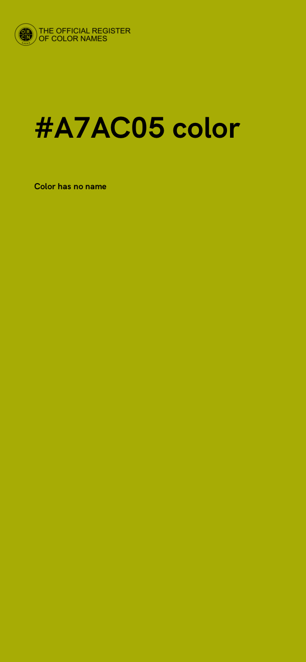 #A7AC05 color image