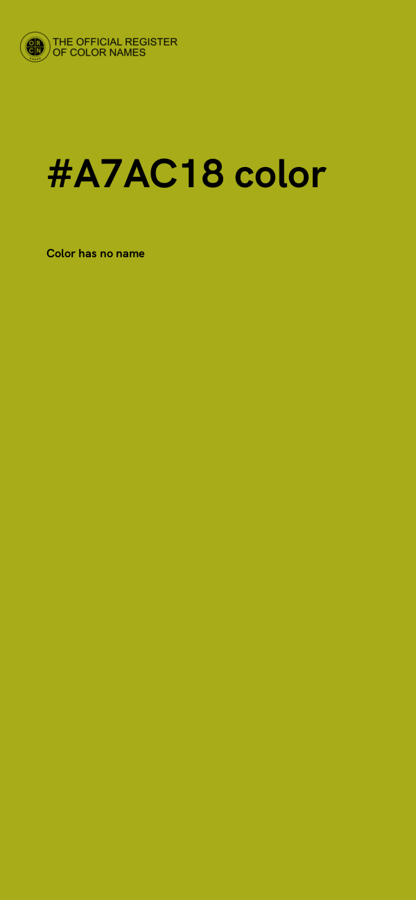 #A7AC18 color image